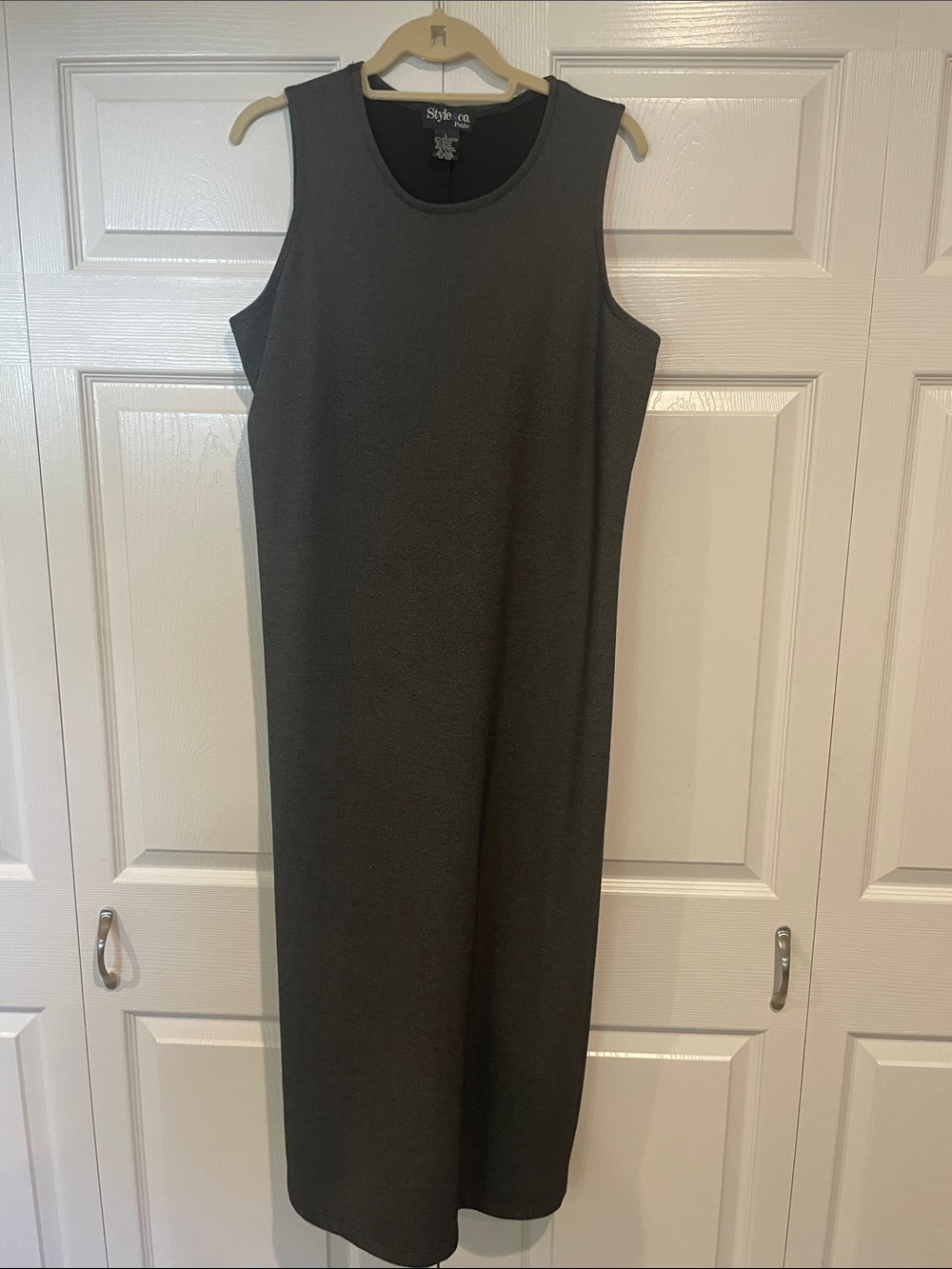 Style & Co. Sleeveless Midi Dress in Charcoal